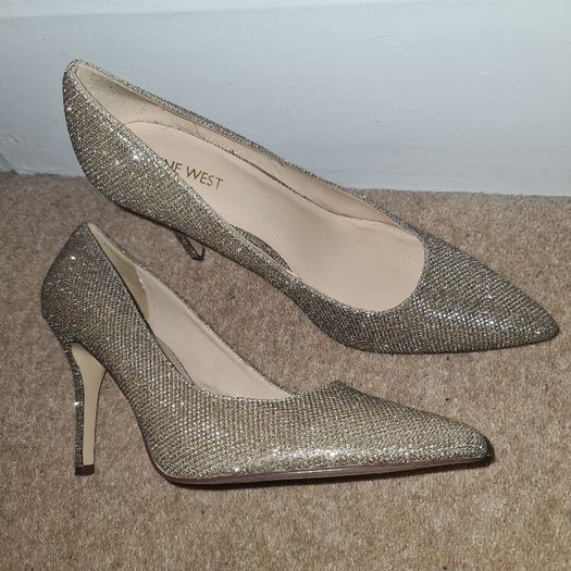 Sparkly stilettos nine west uk7