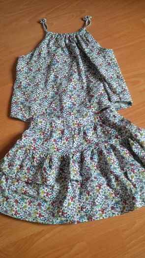 Girls Summer Floral 2 Piece