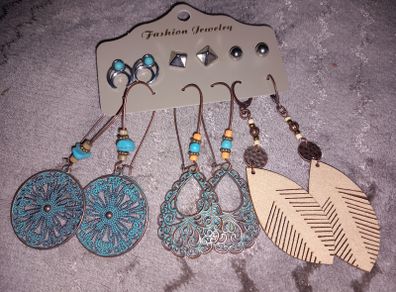 Pack of 6 pairs of earrings brand new