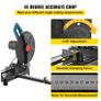 BRAND NEW 355mm Metal Chop Saw Base W/ 14in Blade Spark Shield 2200W Electric Adjustable Dry Chainsaw Steel Aluminum Cutting Machine Image 5