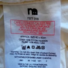 Mothercare Natural Wool Duvet and Pillow