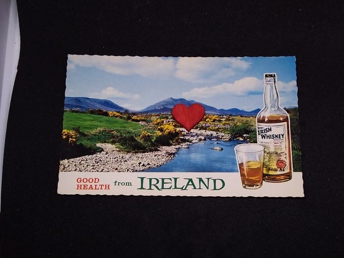 Ireland Postcard : Good Health From Ireland - Irish Whiskey - 1960s