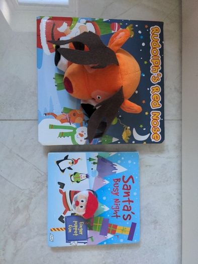 Two Christmas puppet books
