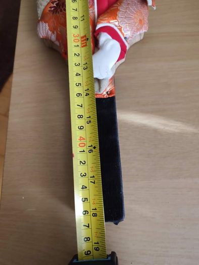 Rare find  Vintage Japanese traditional wooden paddle  HAGOITA  Geisha girl 18.1inch