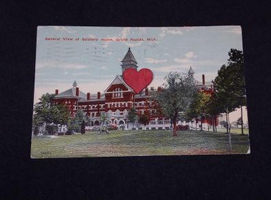 General View of Soldiers Home , Grand Rapids , Michigan , USA - 1914 Postcard