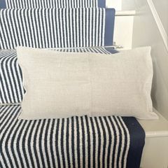 New bespoke 100% linen 50cm x 31cm cushion COVER in natural, Moss or winter white