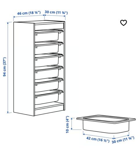 ikea TROFAST Drawers Perfect Condition