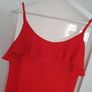 PRIMARK red frill slip dress Sz 14 - Bnwt Rrp 16 Image 2