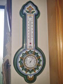 Ceramic barometer  Ceramika Artistica M. Gonzalez