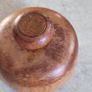 Wooden round small shape box with lid / trinket a bit heavy could be used as pepper Wight. Image 6