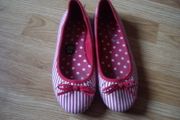 New look flat red shoes