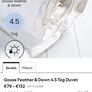 NEXT Summer Goose Feather & Down Duvet super king almost new Image 2