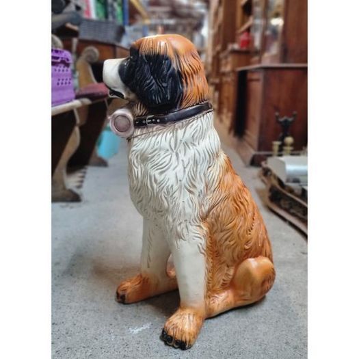 St Bernard Ceramic Floor Statue KAS1371