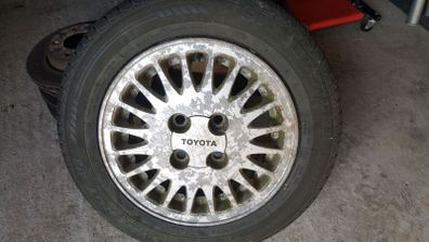 Toyota starlet 1x jap import 13" alloy and perfect tyre
