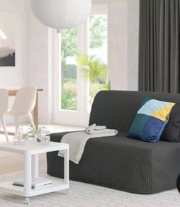 LYCKSELE LOVAS 2 seat sofa bed Vansbro dark grey