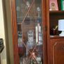 Large Wooden Display Cabinet / Wall Unit with Glass Doors & Drinks Cabinet Image 4