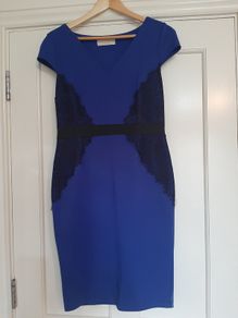Blue black dress - Dorothy Perkins Size 12