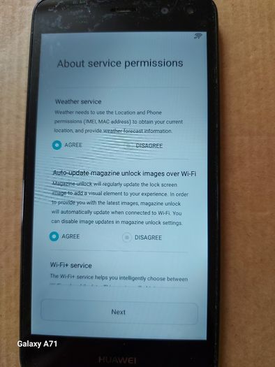 HUAWEI Mobile Phone, Model MYA-L11, FRP Google Locked, in excellent cosmetic condition