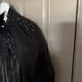 Heavily embellished limited edition exaggerated fringe cape cult piece Image 6