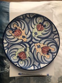Spanish pottery plate
