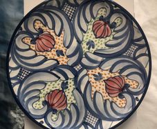 Spanish pottery plate