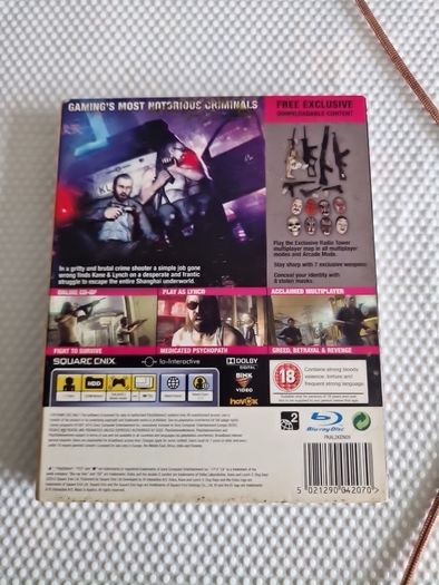 Kane & Lynch Dog Days 2 Limited Edition PlayStation3 Ps3 Games Original