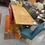Oak Expanding Dining Table and 6 Chairs Image 2