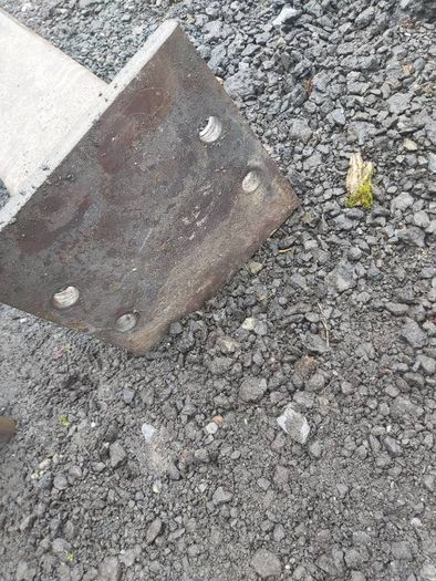 Steel gate posts