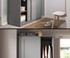 Wardrobe with sliding doors