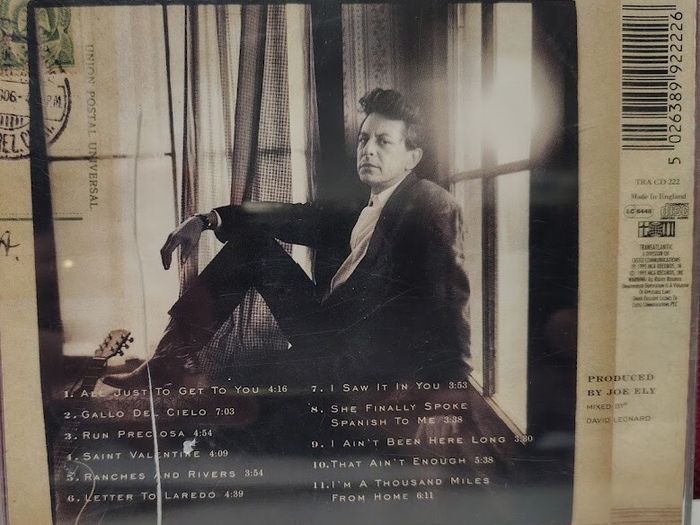 Joe Ely - Letter To Laredo CD (1995) Country Folk EX+