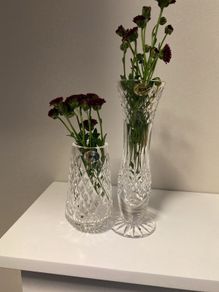 Two Tyrone crystal vases