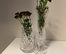Two Tyrone crystal vases
