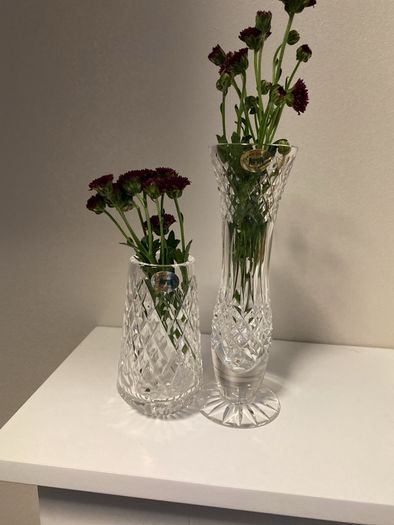 Two Tyrone crystal vases