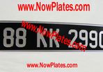 Vintage Number Plate x 1