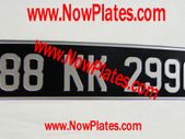 Vintage Number Plate x 1