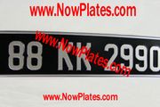 Vintage Number Plate x 1