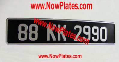 Vintage Number Plate x 1