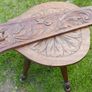 Antique Carved Oak Spinning Chair Image 3