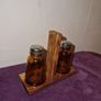 Vintage Amber glass salt and pepper shaker Image 3