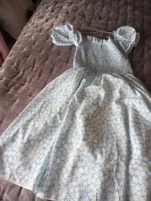 Floral summer dress size L with sleeve