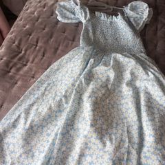 Floral summer dress size L with sleeve