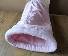 Large Guinea pig tunnel - baby pink with dots