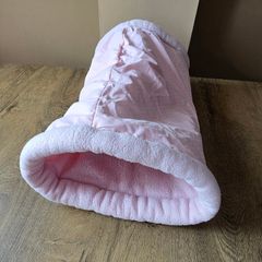 Large Guinea pig tunnel - baby pink with dots