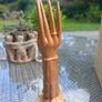 Bali hand-carved wooden hand, jewellery prop. D18 Image 2