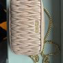 Miu Miu Matelasse Leather Belt Bag with Chain Strap Image 2