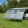 Motorhome & Caravan Panorama Privacy Wall Waterproof Awning Front Wall with 3 Panoramic Windows, UV50+ Weather Protection Image 2