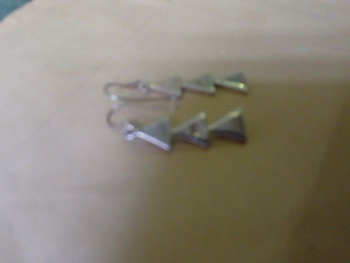 silver drop earrings