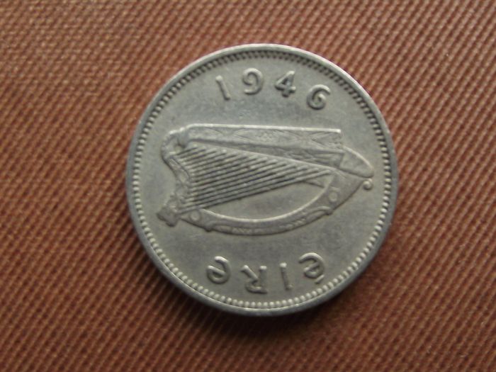 Irish Republic. 1946 Irish Three Pence
