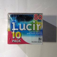 [New] Pack of 10 TDK Lucir 80 MiniDisc blanks