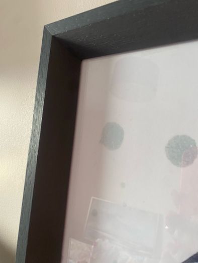 Glass framed abstract "Centred on you IV"